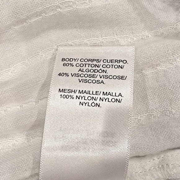 Lucky Brand Ivory Lace Trim Babydoll Blouse - Boho Cottagecore Top - Size Large - Picture 8 of 12